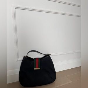 GUCCI - Hobo Web Black Purse